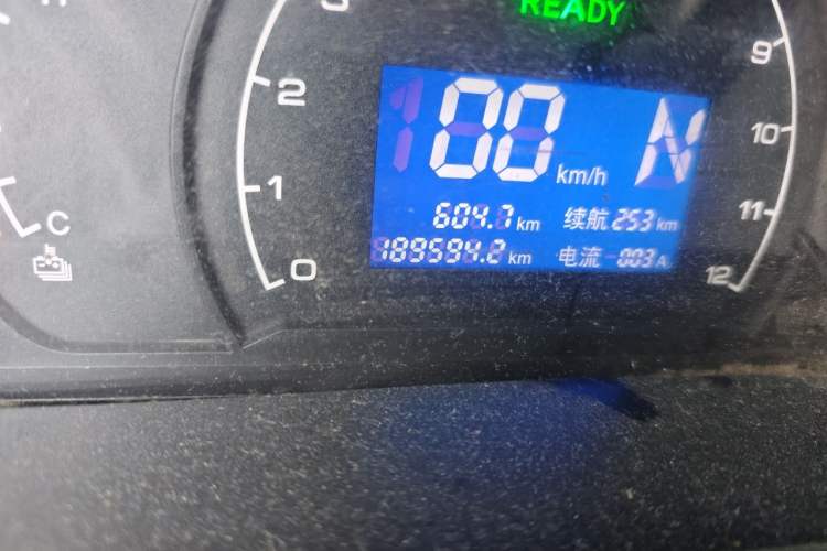 Used BAIC Changhe EV5 2019 270KM range version Odometer Close Up