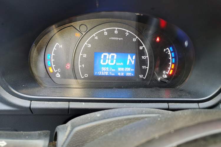 Used BAIC Changhe EV5 2019 210KM range version Odometer Close Up