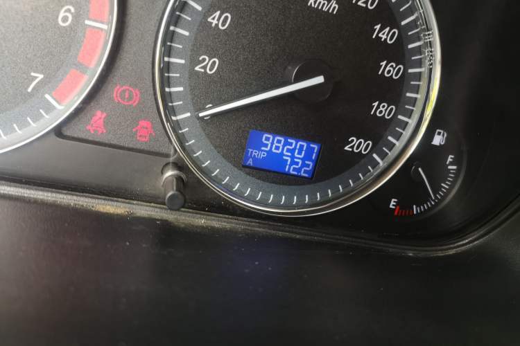 Used BAIC Changhe M50S  Odometer Close Up
