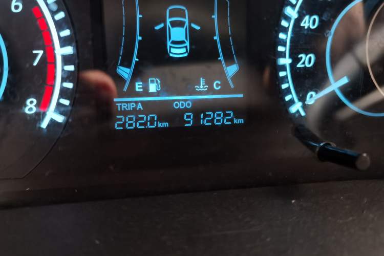 Used BAIC Changhe M70 2017 1.5L manual business class Odometer Close Up