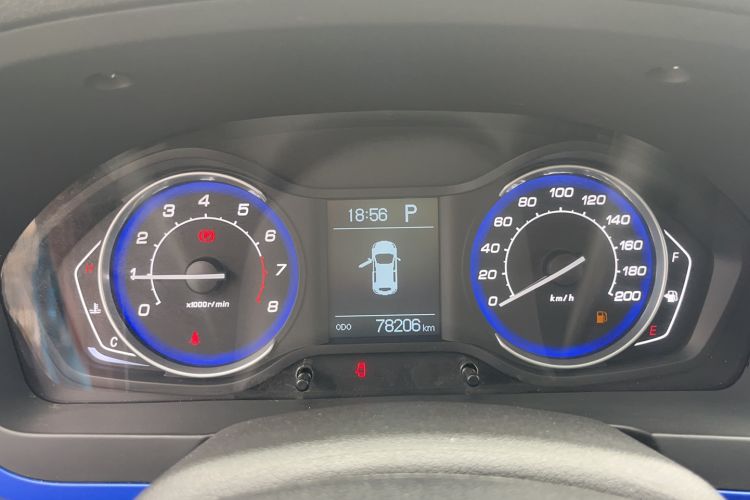 Used BAIC Changhe Q25 2016 1.5L Automatic Lehui Edition Odometer Close Up