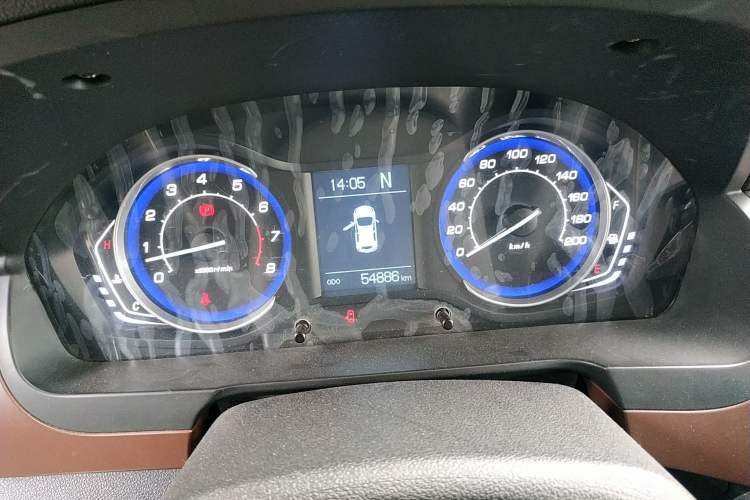 Used BAIC Changhe Q25 2016 1.5L Automatic Lehui Edition Odometer Close Up