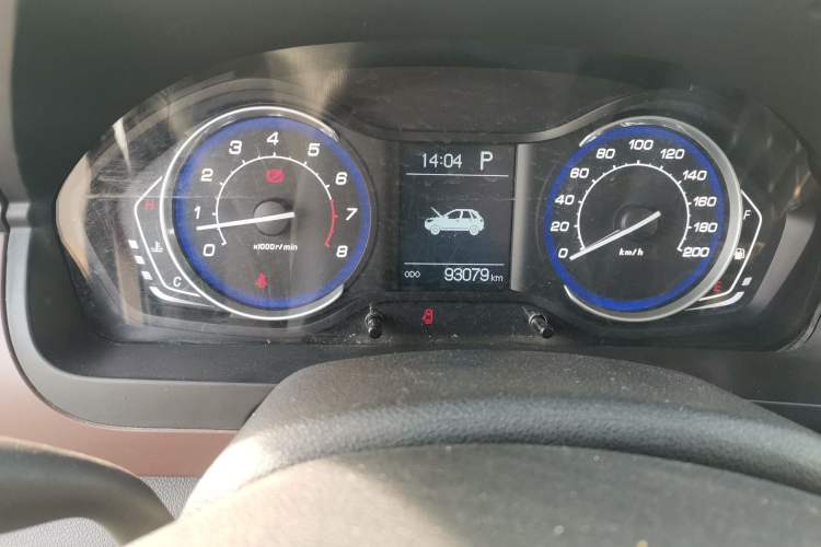Used BAIC Changhe Q25 2016 1.5L Automatic Lehui Edition Odometer Close Up