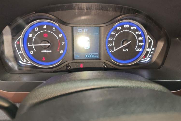 Used BAIC Changhe Q25 2016 1.5L Manual Lehui Edition Odometer Close Up