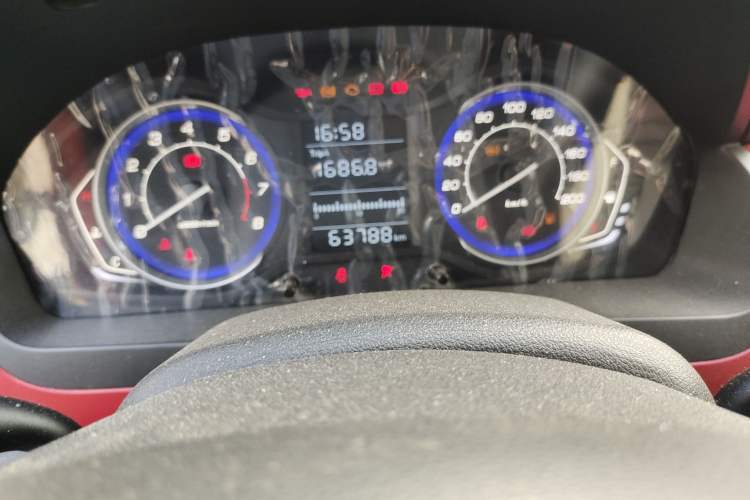 Used BAIC Changhe Q25 2016 1.5L Manual Fun Edition Odometer Close Up