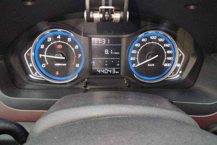 Used BAIC Changhe Q25 2016 1.5L Manual Fun Edition Odometer Close Up