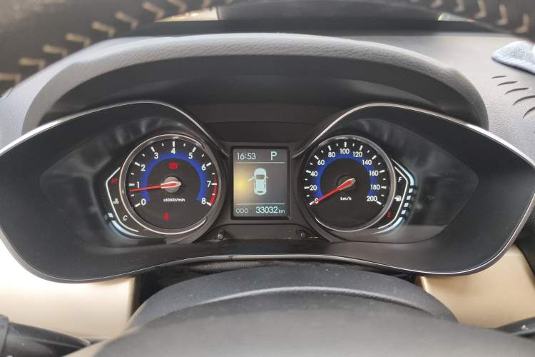 Used BAIC Changhe Q35 2016 1.5L Automatic Cool Edition Odometer Close Up