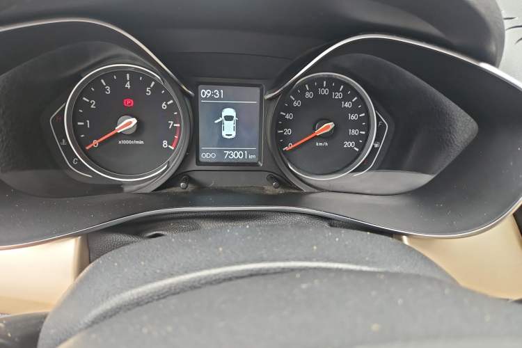 Used BAIC Changhe Q35 2016 1.5L Automatic Cool Edition Odometer Close Up
