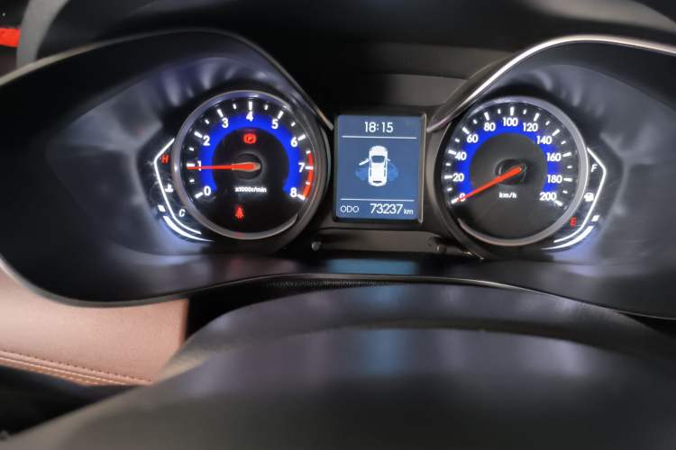 Used BAIC Changhe Q35 2016 1.5L Manual Smart Edition Odometer Close Up