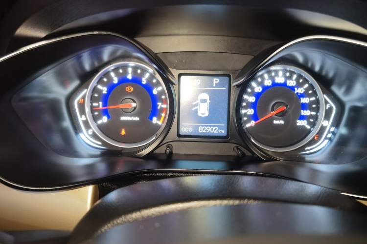Used BAIC Changhe Q35 2016 1.5L Automatic Cool Edition Odometer Close Up
