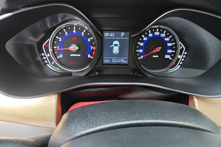 Used BAIC Changhe Q35 2016 1.5L Automatic Cool Edition Odometer Close Up
