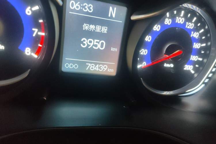 Used BAIC Changhe Q35 2016 1.5L Automatic Smart Edition Odometer Close Up