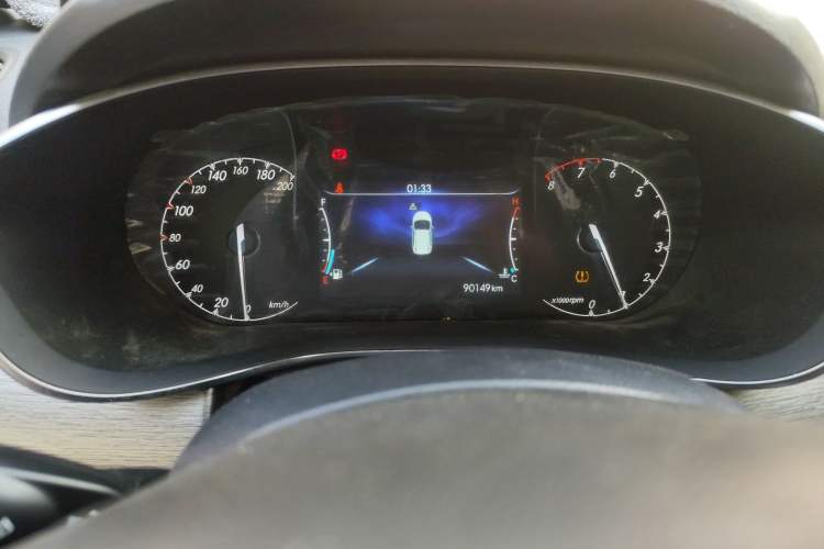 Used BAIC Changhe Q35 2018 1.5L Manual Cool Edition Odometer Close Up