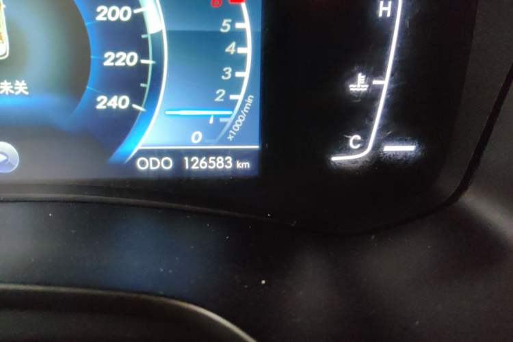 Used BAIC Changhe Q7 2018 1.5T CVT Elite Model Odometer Close Up