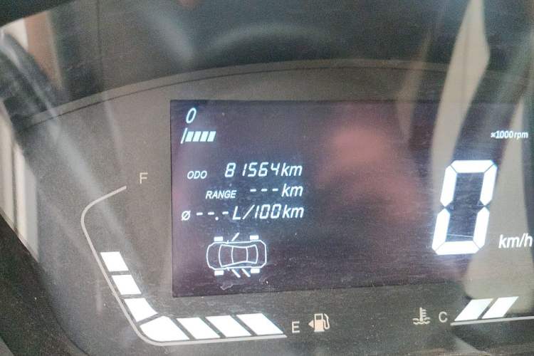 Used BAIC Changhe Wagon R 2018 1.4L Manual Value Edition Odometer Close Up