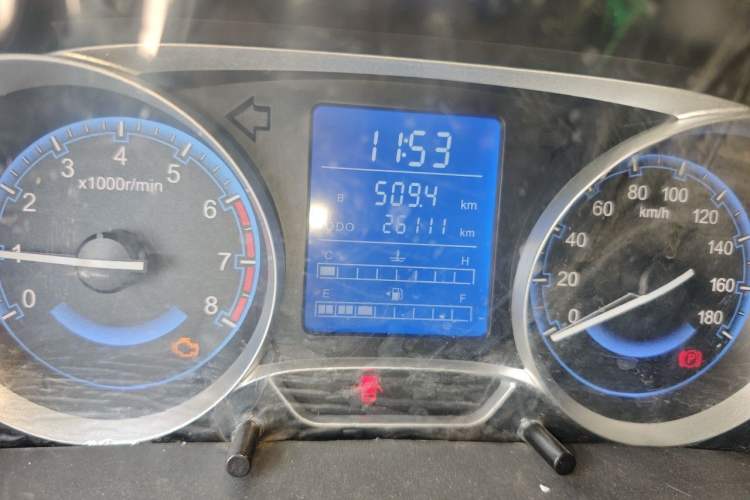 Used BAIC Changhe Wagon R 2023 1.4L Standard Edition Odometer Close Up