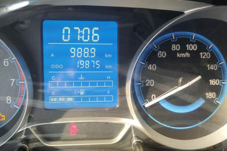 Used BAIC Changhe Wagon R X5 2020 1.4L Comfort Model Odometer Close Up