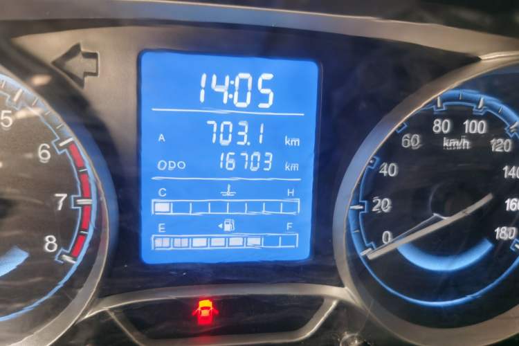 Used BAIC Changhe Wagon R X5 2023 1.4L Standard Edition Odometer Close Up