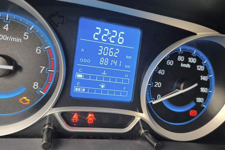 Used BAIC Changhe Wagon R X5 2023 1.4L Standard Edition Odometer Close Up