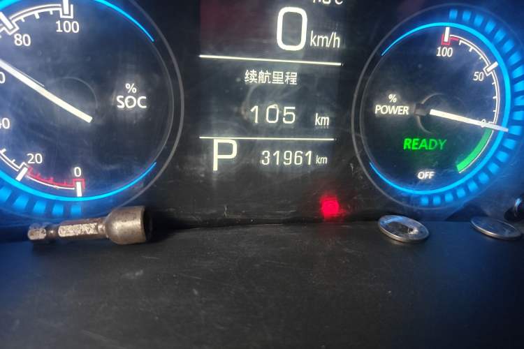 Used BAIC Changhe Wagon R X5E 2017 EV168 Ambition Edition Odometer Close Up