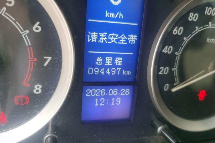 Used BAIC E Series 2012 Hatchback 1.3L Manual Liking Edition Odometer Close Up