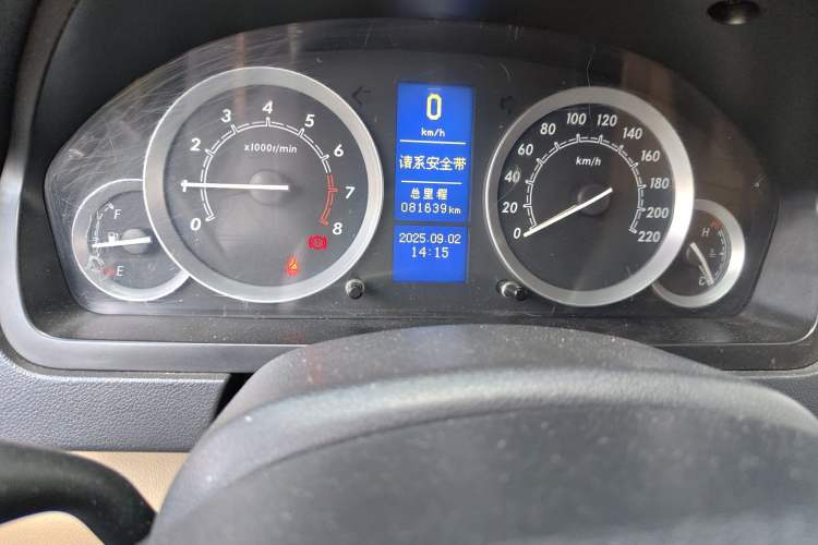 Used BAIC E Series 2012 Hatchback 1.5L Manual Leshang Version Odometer Close Up
