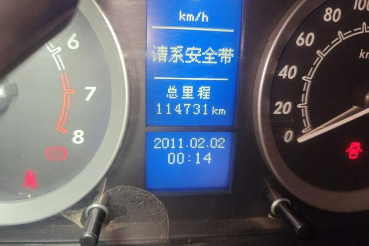 Used BAIC E Series 2012 Hatchback 1.5L Manual Leshang Version Odometer Close Up