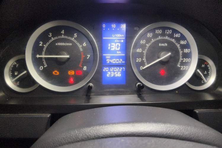 Used BAIC E Series 2012 Hatchback 1.5L Manual Leshang Version Odometer Close Up
