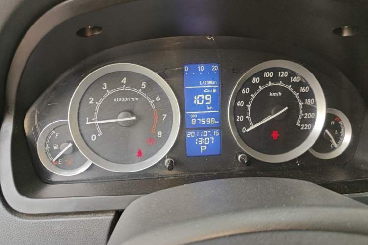 Used BAIC E Series 2012 Hatchback 1.5L Automatic Leshang Version Odometer Close Up