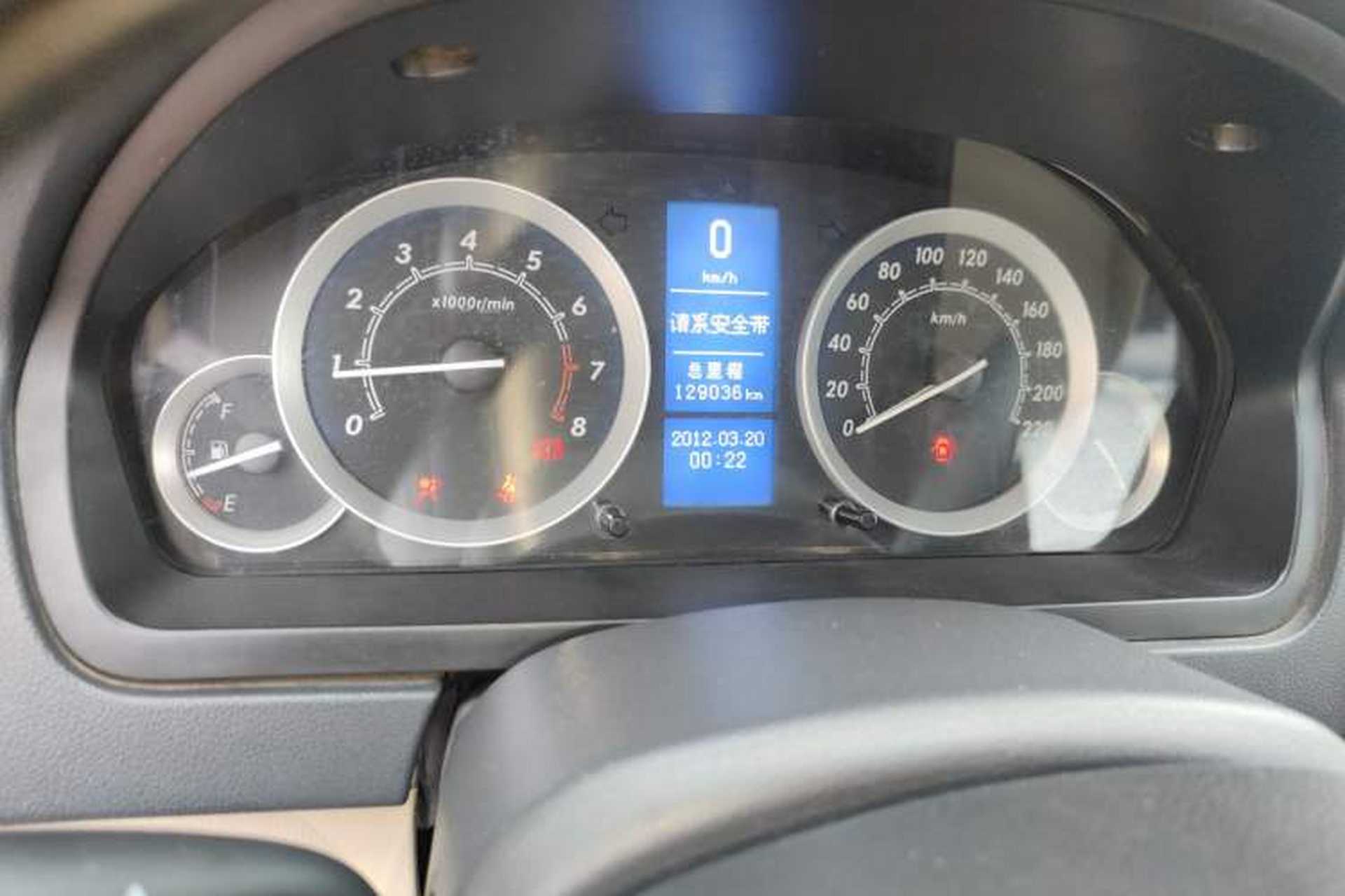 Used BAIC E Series 2012 Hatchback 1.5L Manual Leshang Version Odometer Close Up