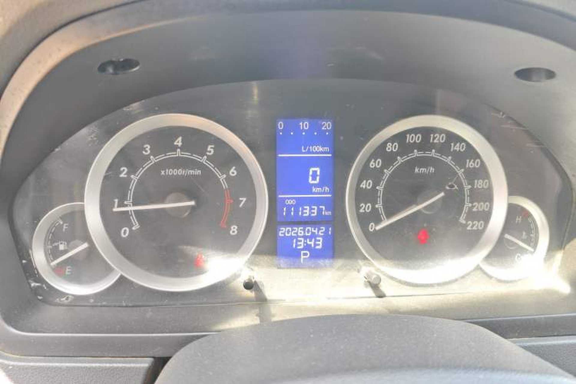 Used BAIC E Series 2012 Hatchback 1.5L Automatic Enjoyment Version Odometer Close Up