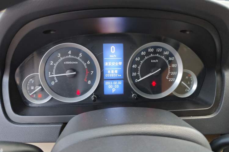 Used BAIC E Series 2012 Hatchback 1.5L Automatic Leshang Version Odometer Close Up