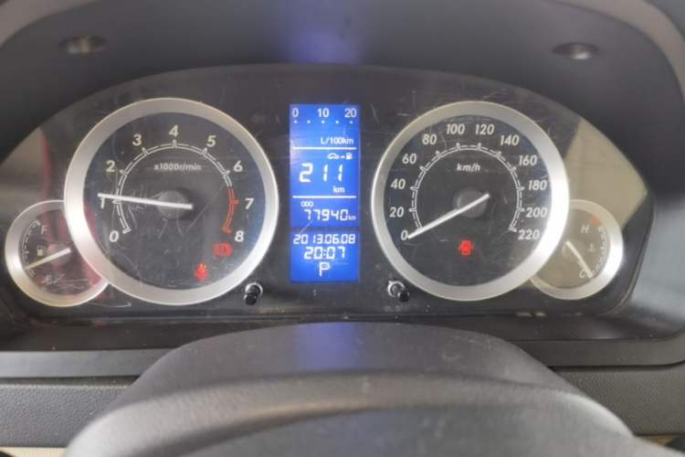 Used BAIC E Series 2012 Hatchback 1.5L Automatic Leshang Version Odometer Close Up