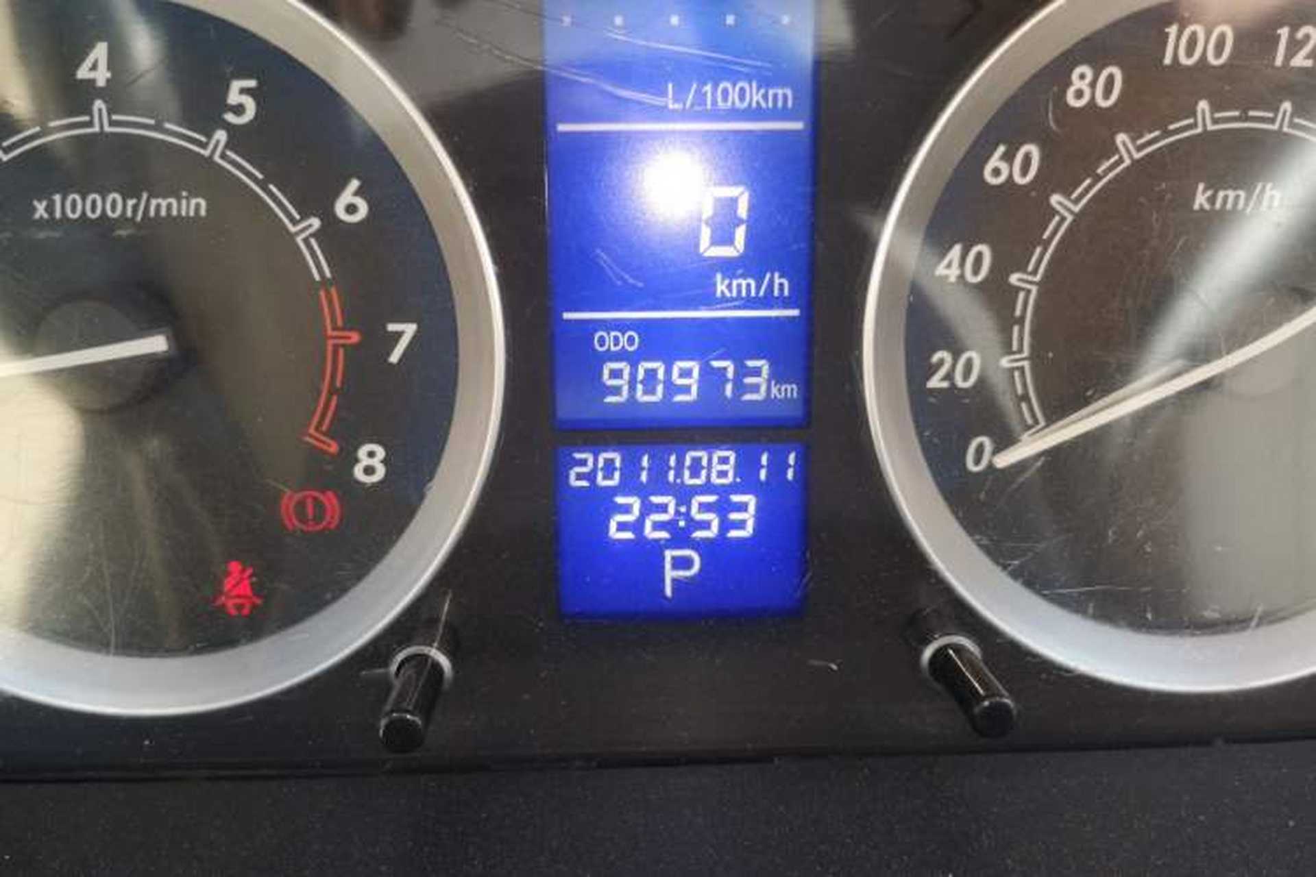 Used BAIC E Series 2012 Hatchback 1.5L Automatic Leshang Version Odometer Close Up