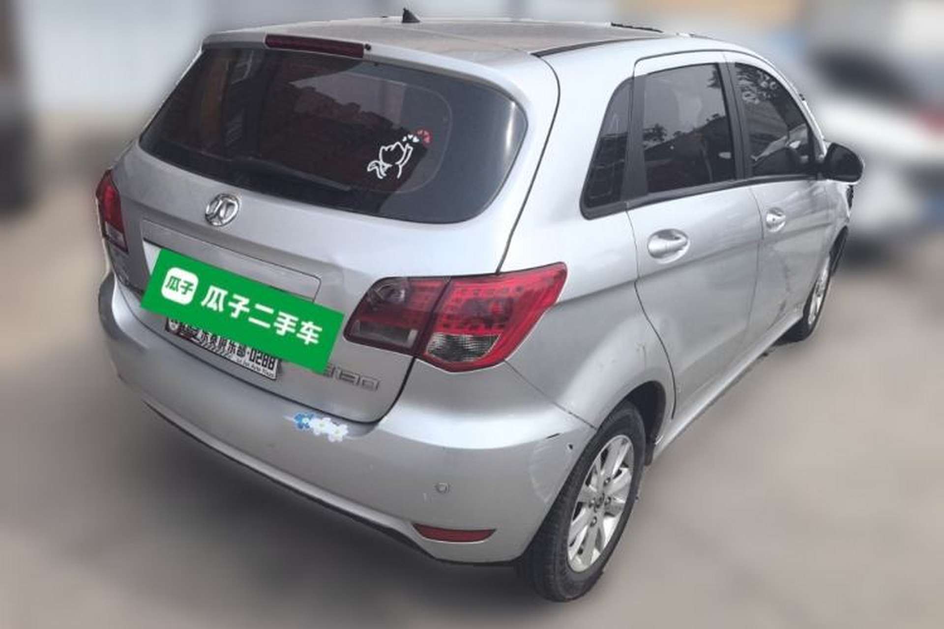 Used BAIC E Series 2012 Hatchback 1.3L Manual Liking Edition Rear Right 45 Deg