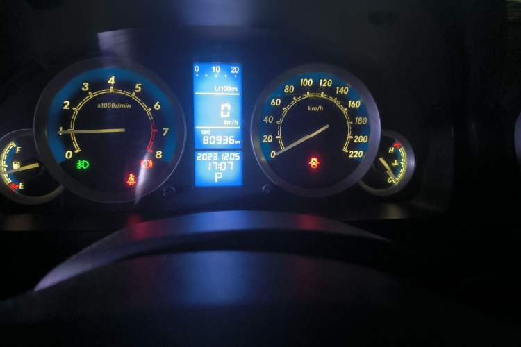 Used BAIC E Series 2012 Hatchback 1.5L Automatic Leshang Version Odometer Close Up