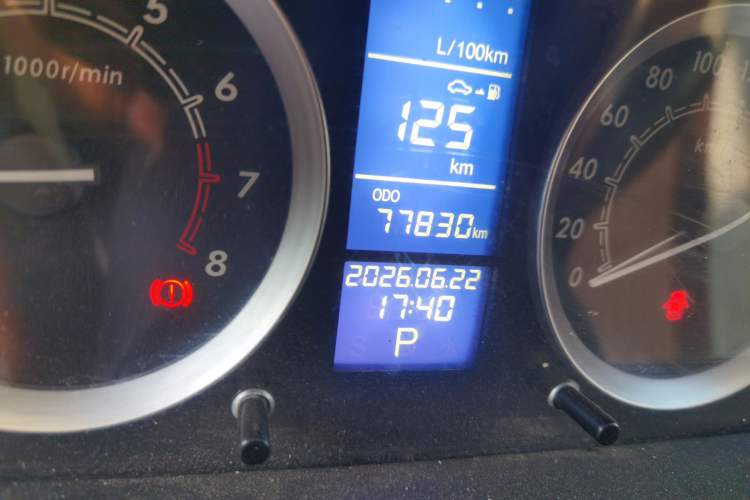Used BAIC E Series 2012 Hatchback 1.5L Automatic Leshang Version Odometer Close Up