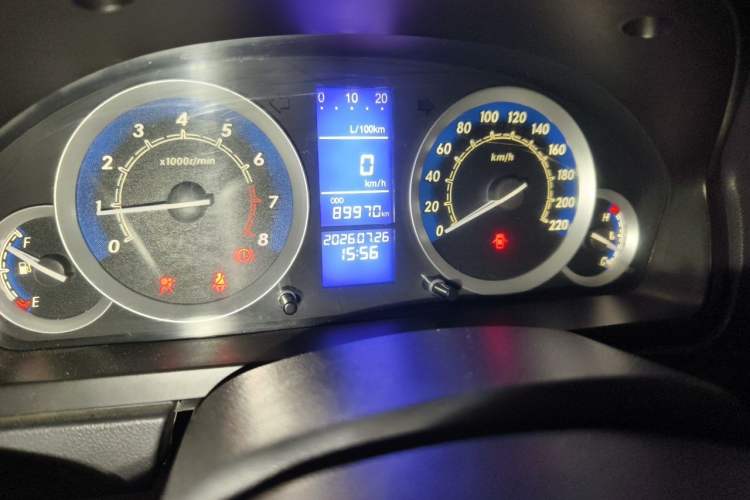 Used BAIC E Series 2012 Hatchback 1.5L Manual Leshang Version Odometer Close Up