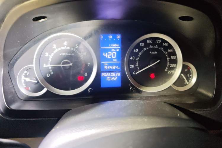 Used BAIC E Series 2012 Hatchback 1.5L Manual Leshang Version Odometer Close Up