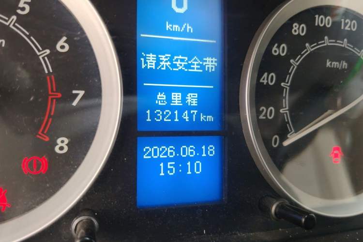 Used BAIC E Series 2012 Hatchback 1.5L Manual Leshang Version Odometer Close Up