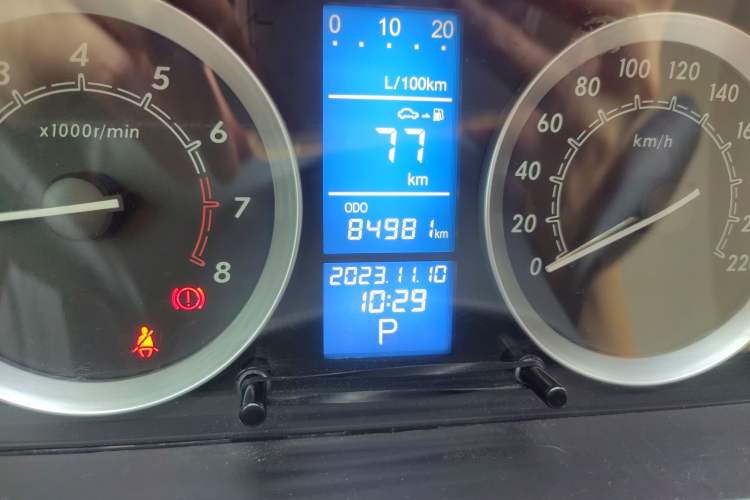 Used BAIC E Series 2013 Hatchback 1.5L Automatic Lotte Edition Odometer Close Up