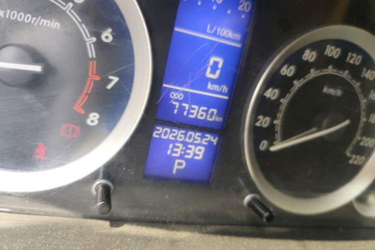 Used BAIC E Series 2013 Hatchback 1.5L Automatic Lotte Edition Odometer Close Up