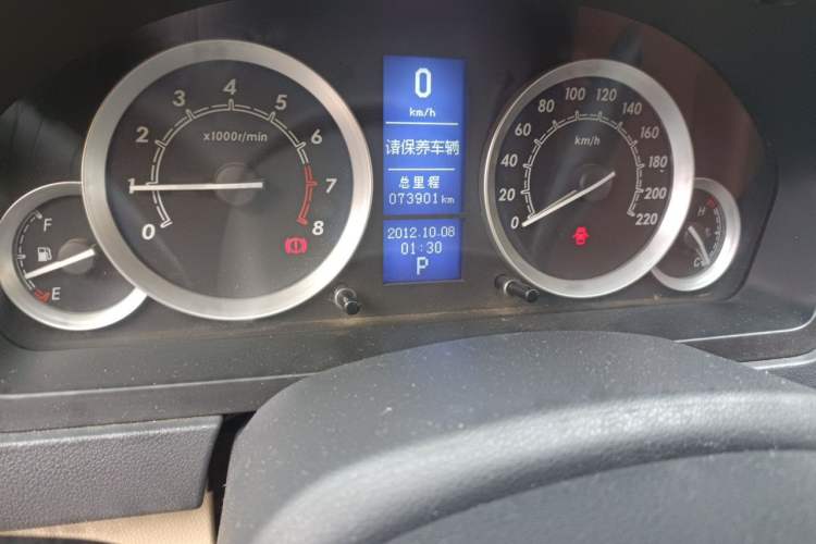 Used BAIC E Series 2013 Sedan 1.5L Automatic Lotte Edition Odometer Close Up