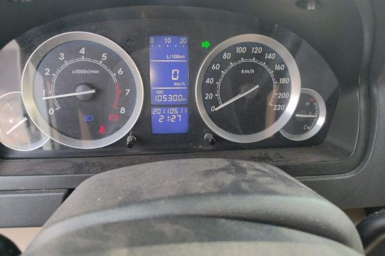 Used BAIC E Series 2013 Sedan 1.5L Manual Leshang Version Odometer Close Up