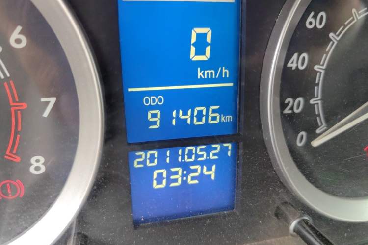 Used BAIC E Series 2013 Sedan 1.5L Manual Lotte Edition Odometer Close Up