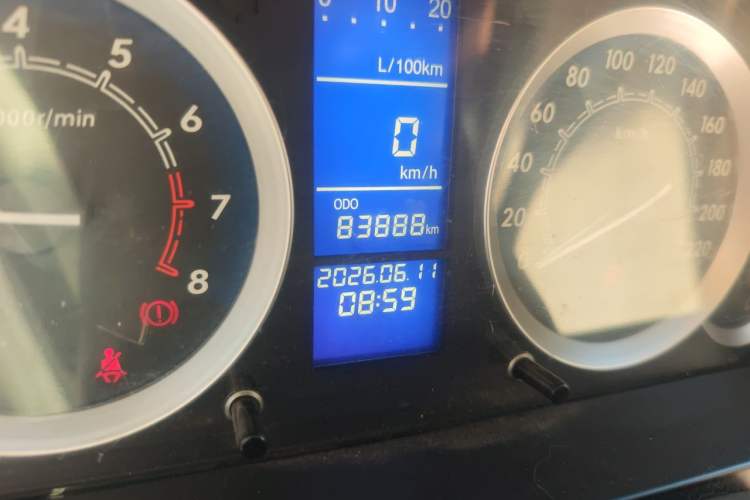 Used BAIC E Series 2013 Sedan 1.3L Manual Lotte Edition Odometer Close Up