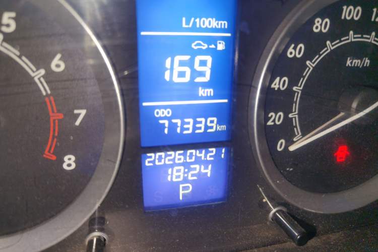 Used BAIC E Series 2013 Hatchback 1.5L Automatic Lotte Edition Odometer Close Up
