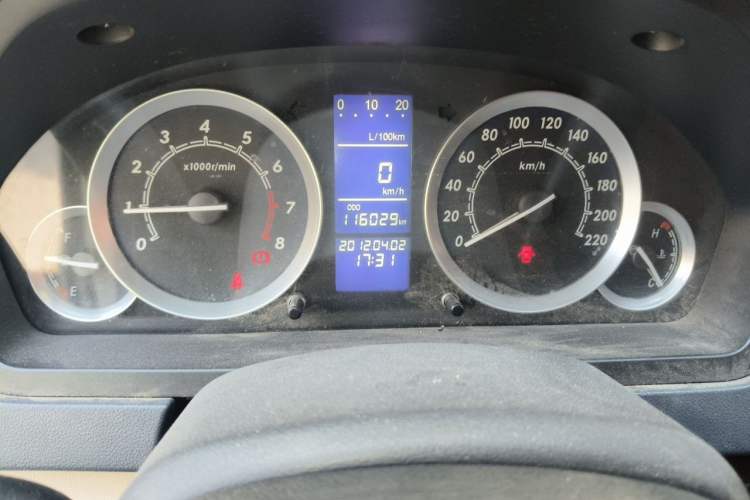 Used BAIC E Series 2013 Sedan 1.3L Manual Lotte Edition Odometer Close Up