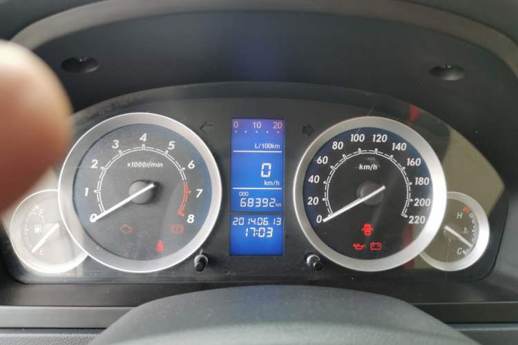 Used BAIC E Series 2013 Sedan 1.5L Manual Leshang Version Odometer Close Up