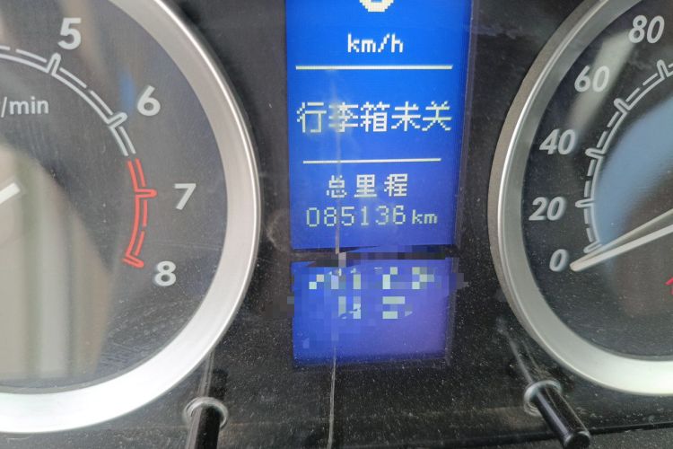 Used BAIC E Series 2013 Sedan 1.5L Manual Lotte Edition Odometer Close Up